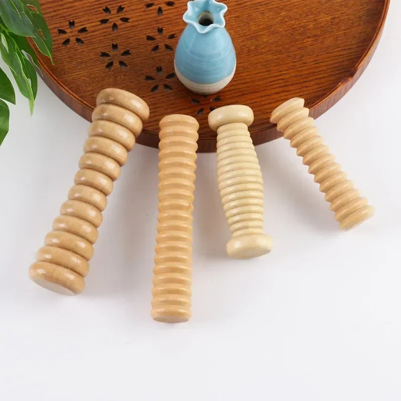 Povei Wood Foot Massage Roller for Plantar Fasciitis & Stress Relief