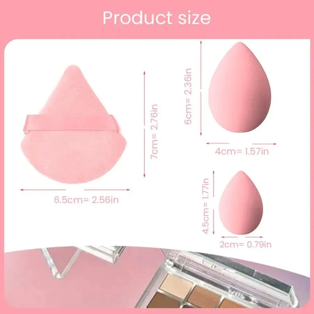 Povei Beauty Egg Makeup Blender Sponge Puff Set for Flawless Application