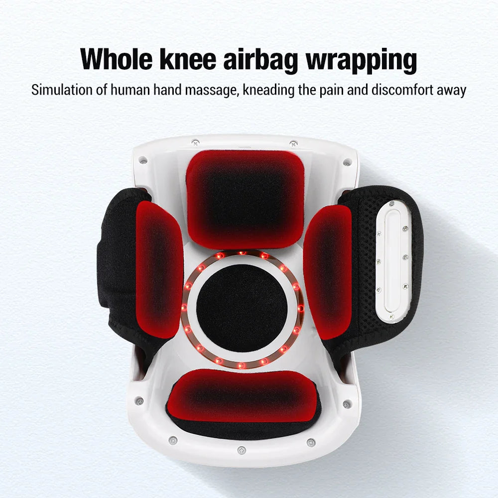 Povei Airbag Vibration Knee Massager with Hot Compress