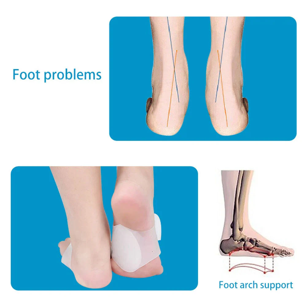 Povei Arch Support Brace: Plantar Fasciitis Heel Pain Aid & Shock Absorbent Soles