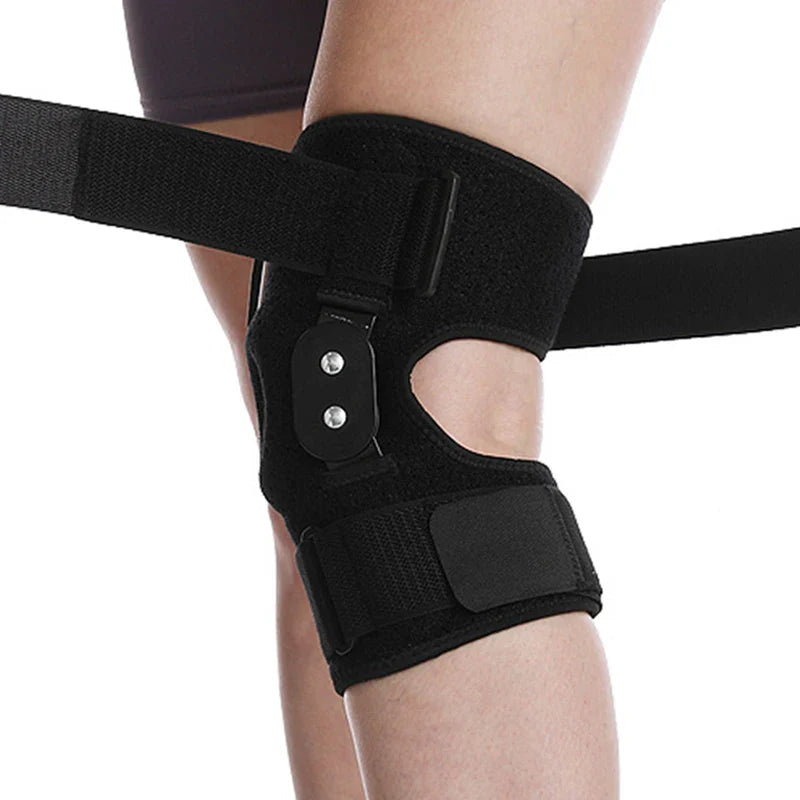 Povei Adjustable Hinged Knee Brace Support for Meniscus Tear and Pain Relief