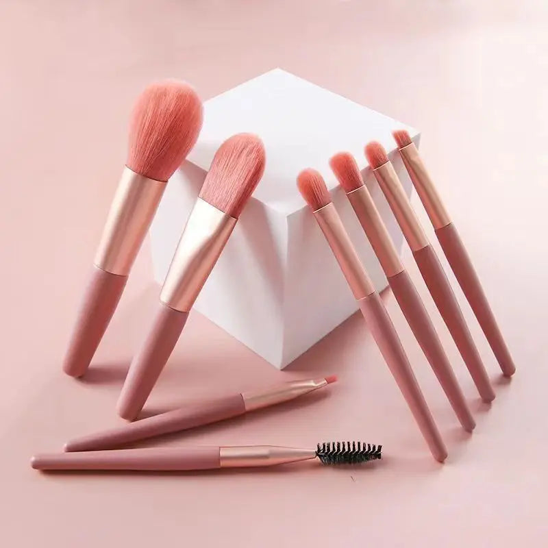 Povei 8Pcs Makeup Brushes Set for Flawless Beauty Looks