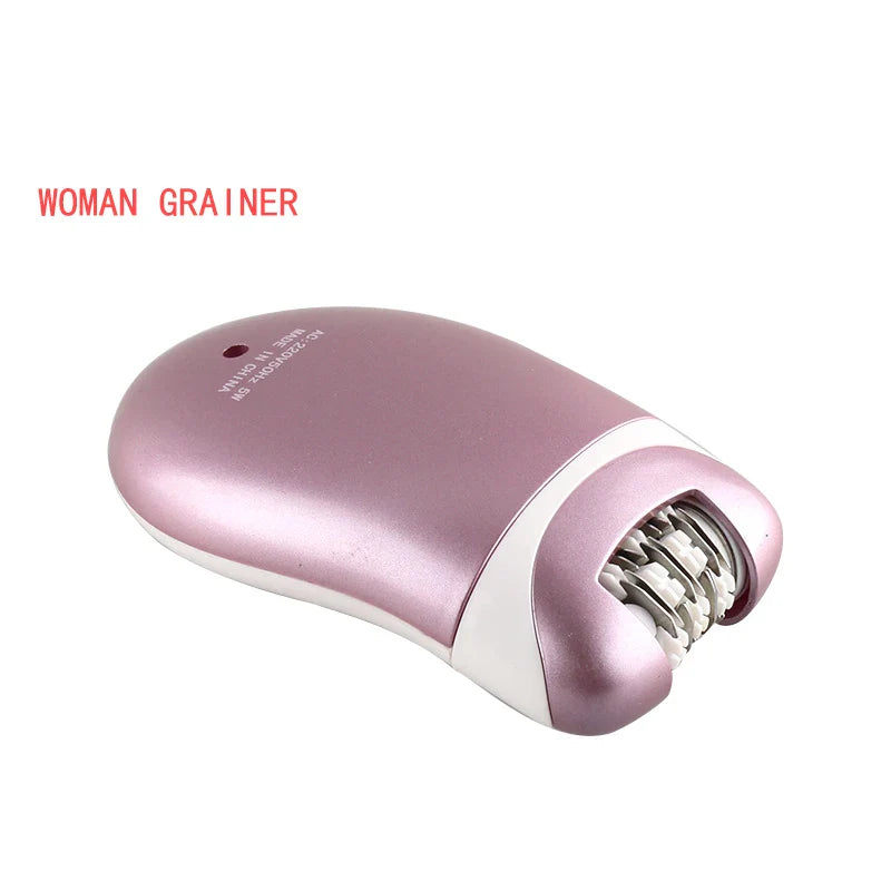 Povei Compact Wet Dry Epilator and Shaver with Bikini Trimmer - Cordless Hair Removal