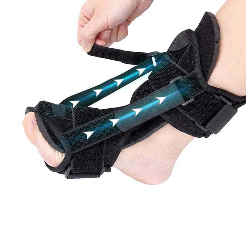 Povei Plantar Fasciitis Night Splint Adjustable Orthotic Brace for Foot Drop & Achilles Pain.