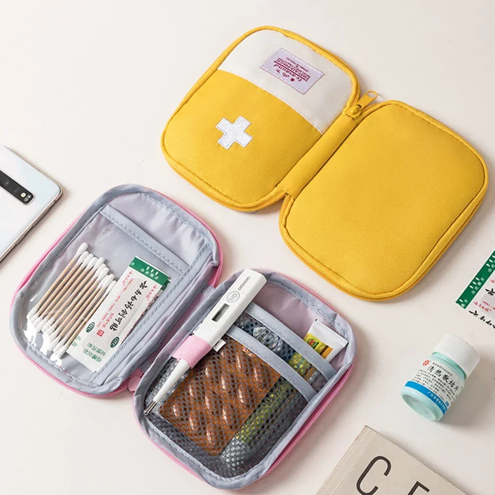 Povei Portable Medicine Bag First Aid Kit Organizer Case with Pill Storage