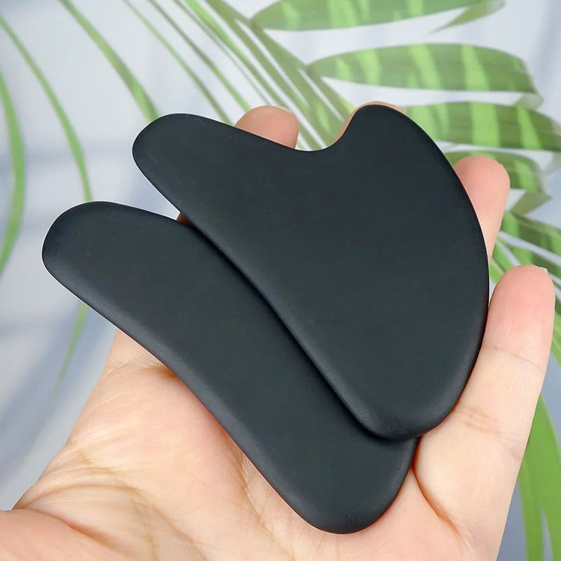 Povei Bian Stone Gua Sha Board Scraper Massager for Face Neck Body Scraping Massage