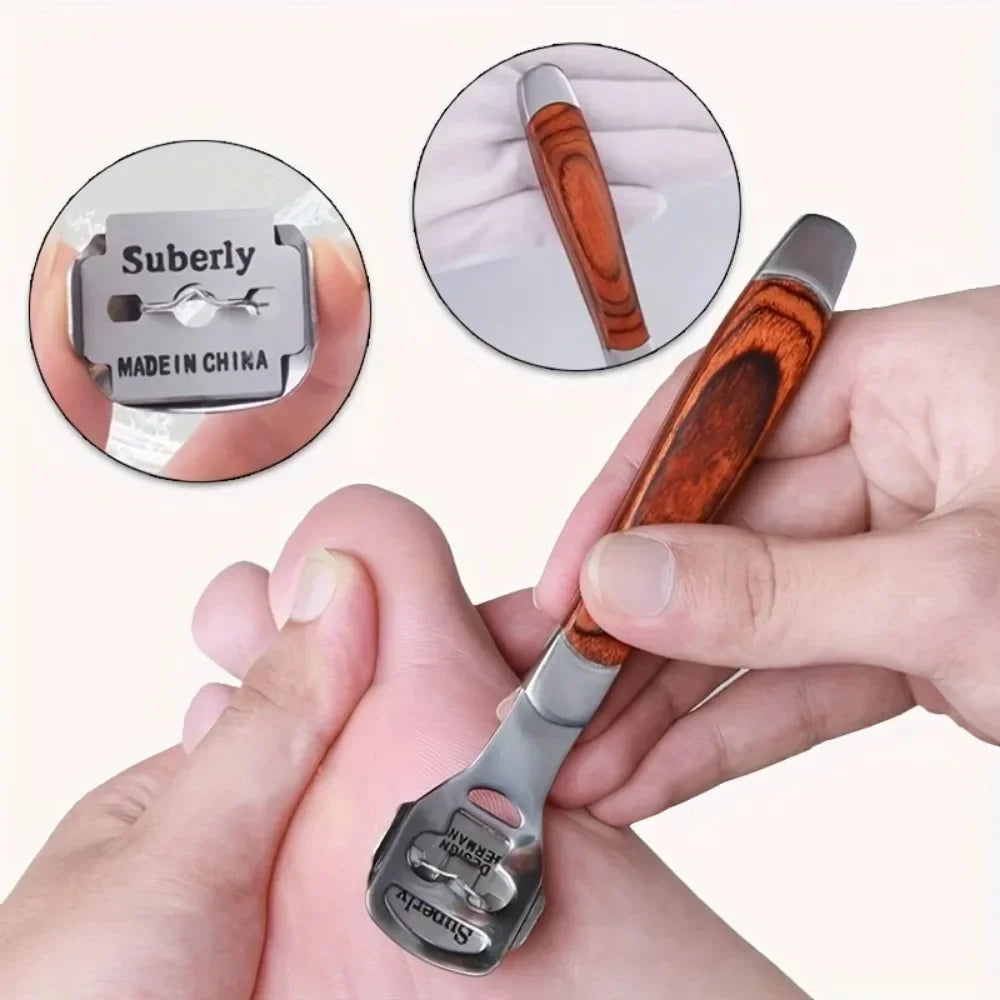 Povei Callus Shaver Trimmer Set for Smooth Feet - Foot Care Tool