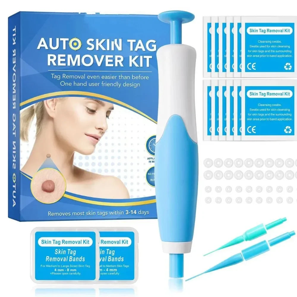 Povei Auto Skin Tag Mole Wart Removal Kit for Face & Body Skin Care