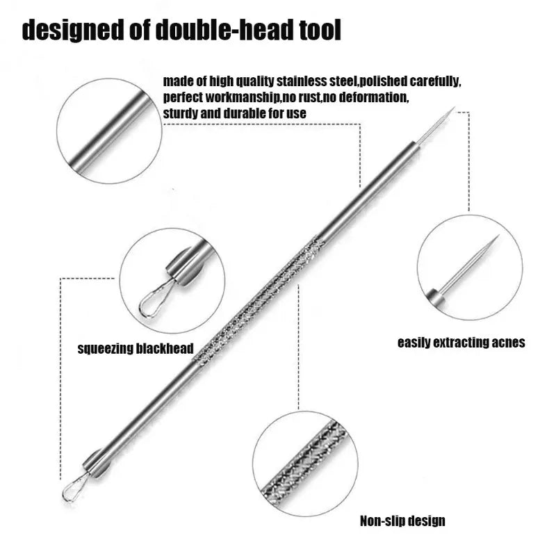 Povei Acne Blackhead Removal Needles Set for Deep Cleansing and Pore Care