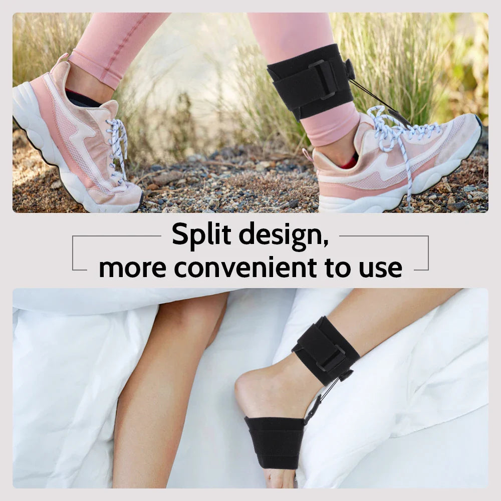 Povei Adjustable Foot Drop Corrector & Ankle Brace for Improved Gait