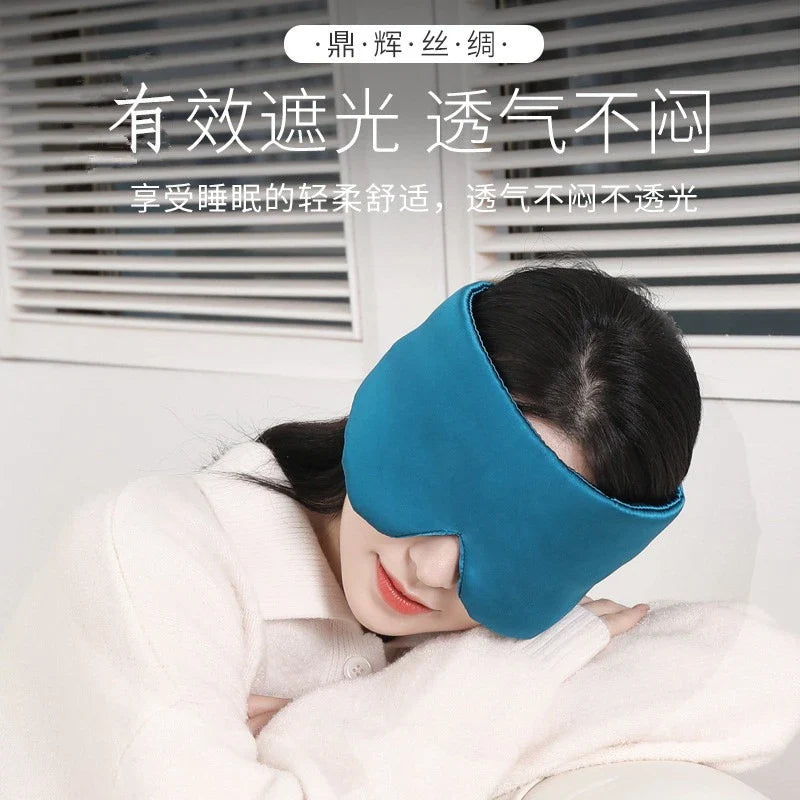 Povei Silk Satin Eye Mask for Enlarged Eye Patch - Sleep & Relax Eye Cover