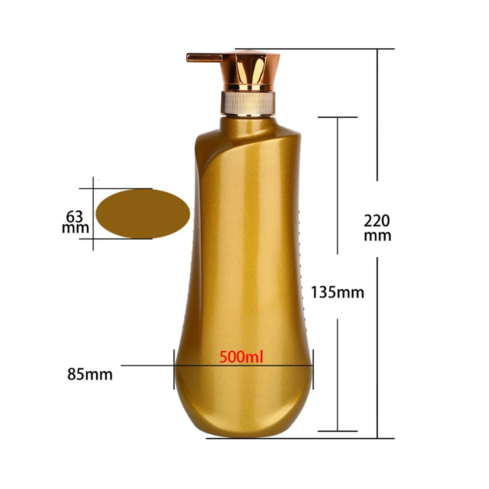 Povei 500ml Liquid Soap Dispenser Lotion Pump for Kitchen Bathroom