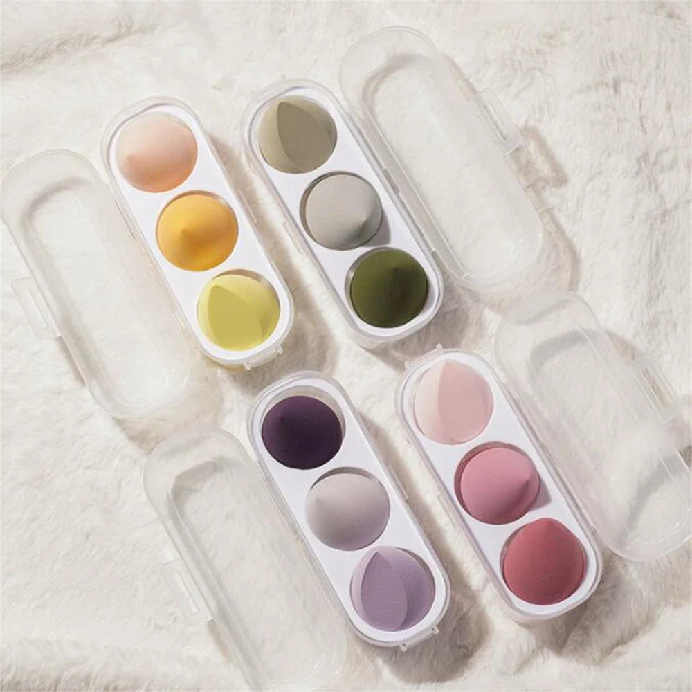 Povei Makeup Blender Sponge Set with Storage Box - Beauty Tools for Flawless Application