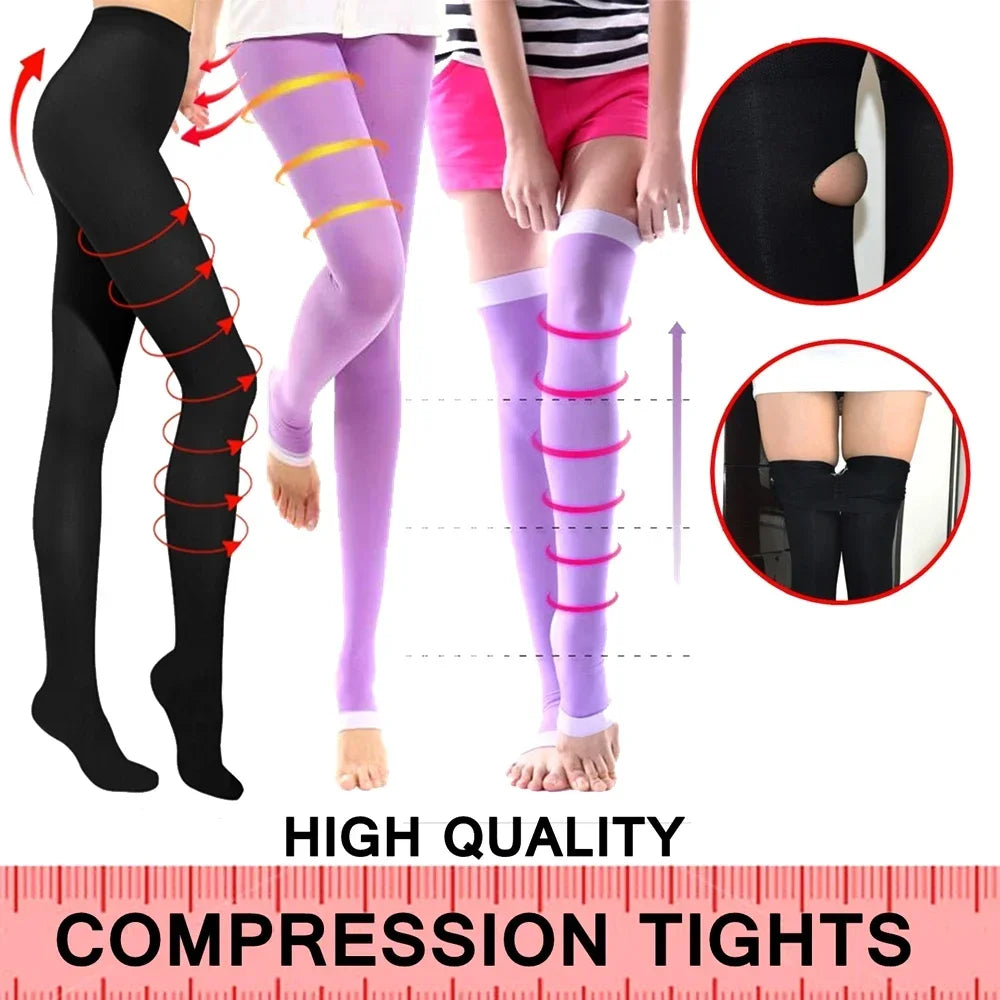 Povei 420D Compression Socks for Women - Knee Support & Leg Warmer