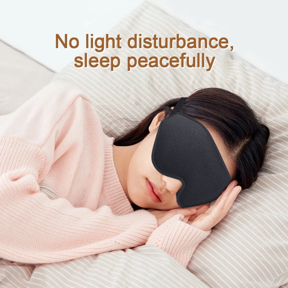 Povei 3D Blackout Sleep Eye Mask for Office Travel and Lunch Breaks