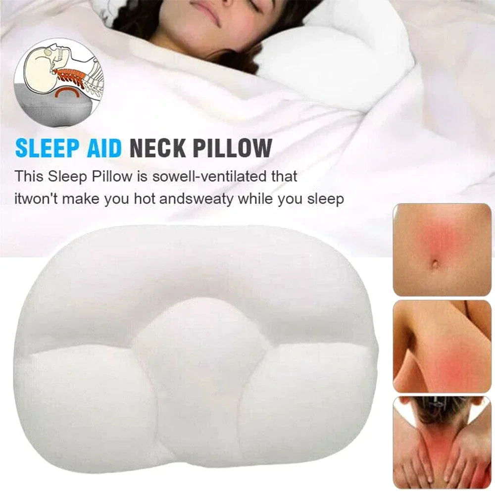 Povei Egg Sleeper Memory Foam Neck Pillow - Orthopedic Support & Comfort