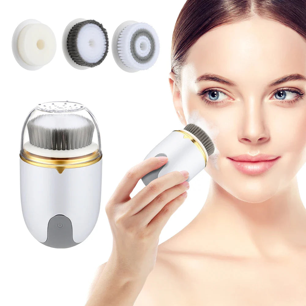 Povei Electric 360 Rotate Face Cleansing Brush for Deep Pore Cleaning