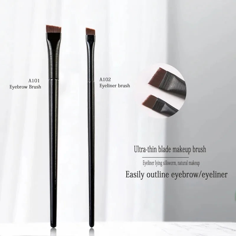 Povei Blade Brow Contour Brush: Angled Eyebrow & Eyeliner Brush for Makeup