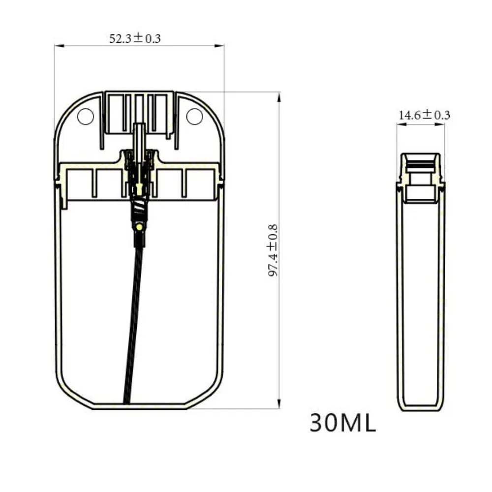 Povei 30ml Card Spray Bottle for Perfume and Alcohol - Travel-Friendly Cosmetic Container