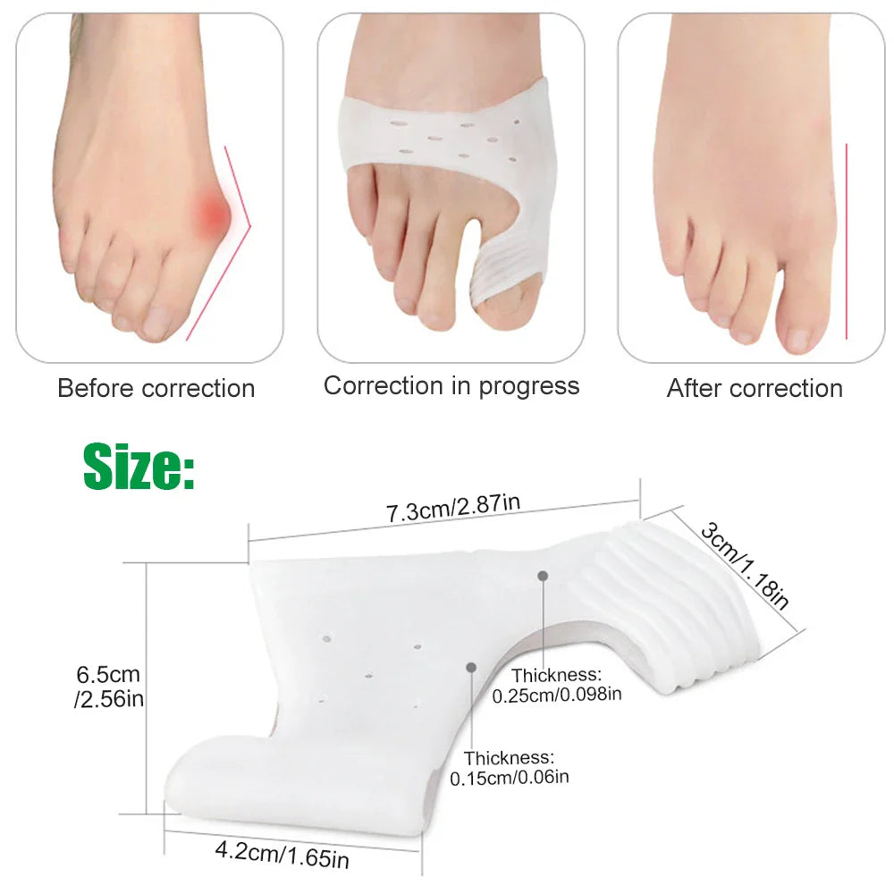 Povei Bunion Corrector Relief Support Cushion for Big Toe Pain Relief