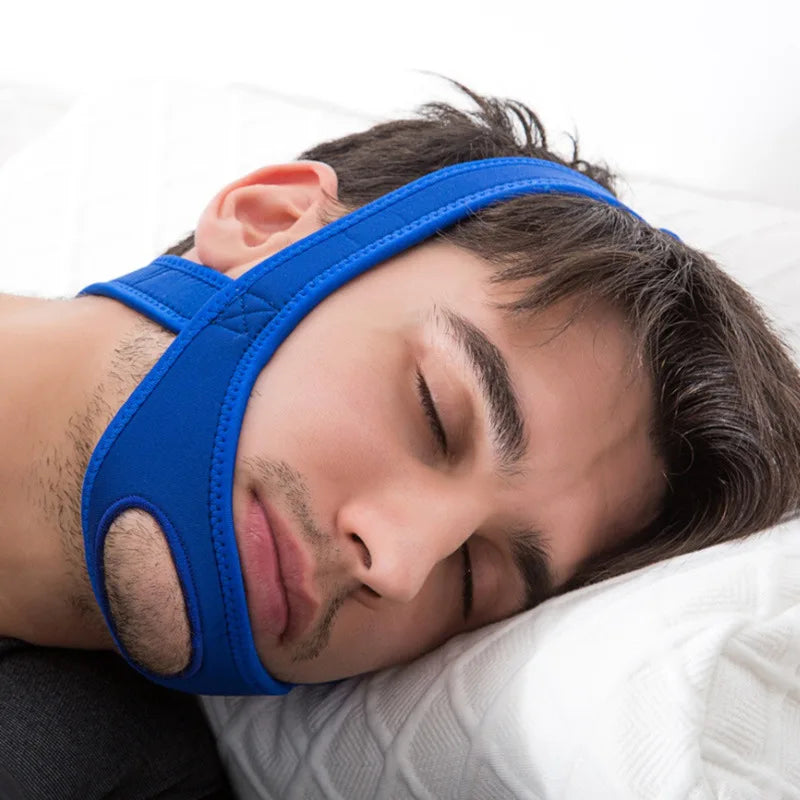 Povei Snore Stopper Chin Strap Night Sleeping Support Aid - Snoring Protection