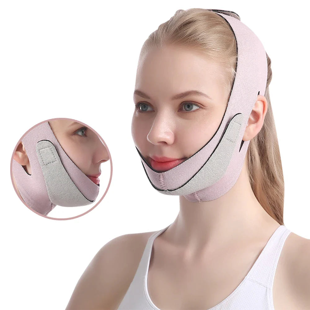 Povei V Line Face Slimming Bandage: Women's Face Shaper & Cheek Lift Up Tool