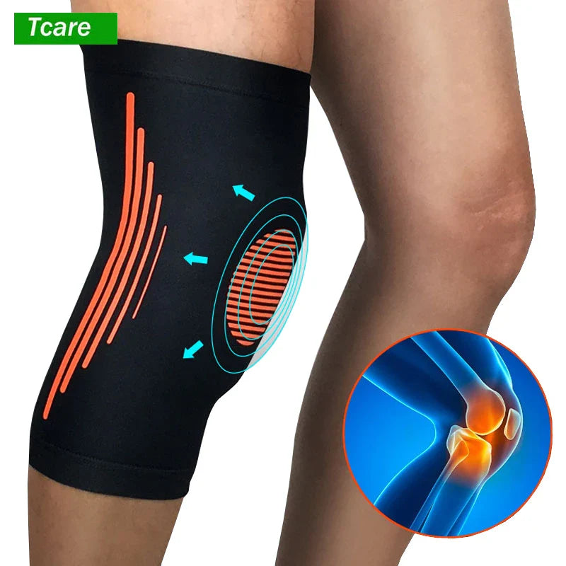 Povei Compression Knee Sleeve - Support for Running, Basketball, Squats