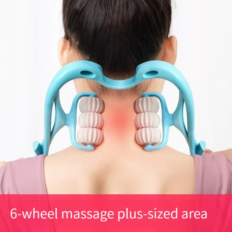 Povei Cervical Spine Massager Roller for Neck and Shoulder Relief