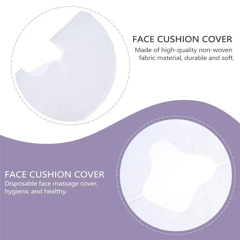 Povei Non-Woven Headrest Pillow Cover for Spa Massage Tables