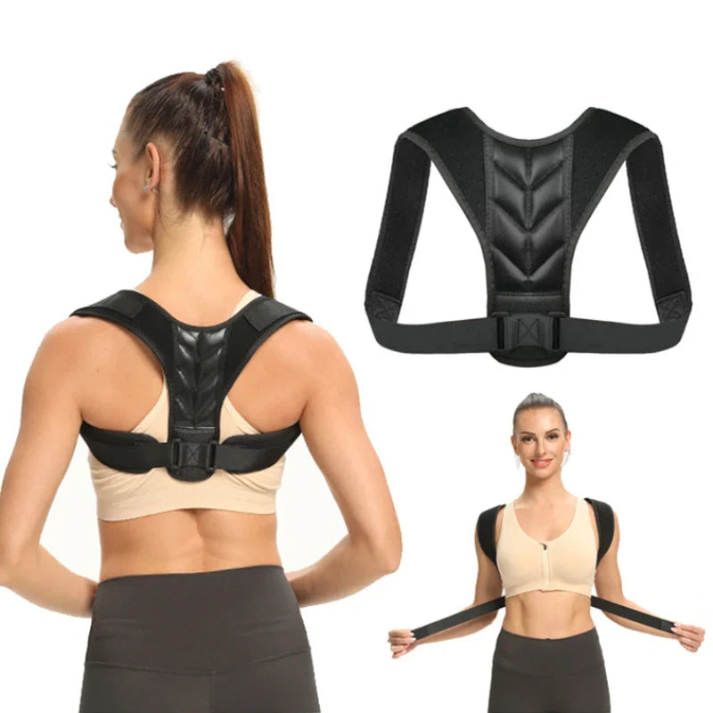 Povei Posture Corrector for Men and Women - Back Brace Lumbar Support