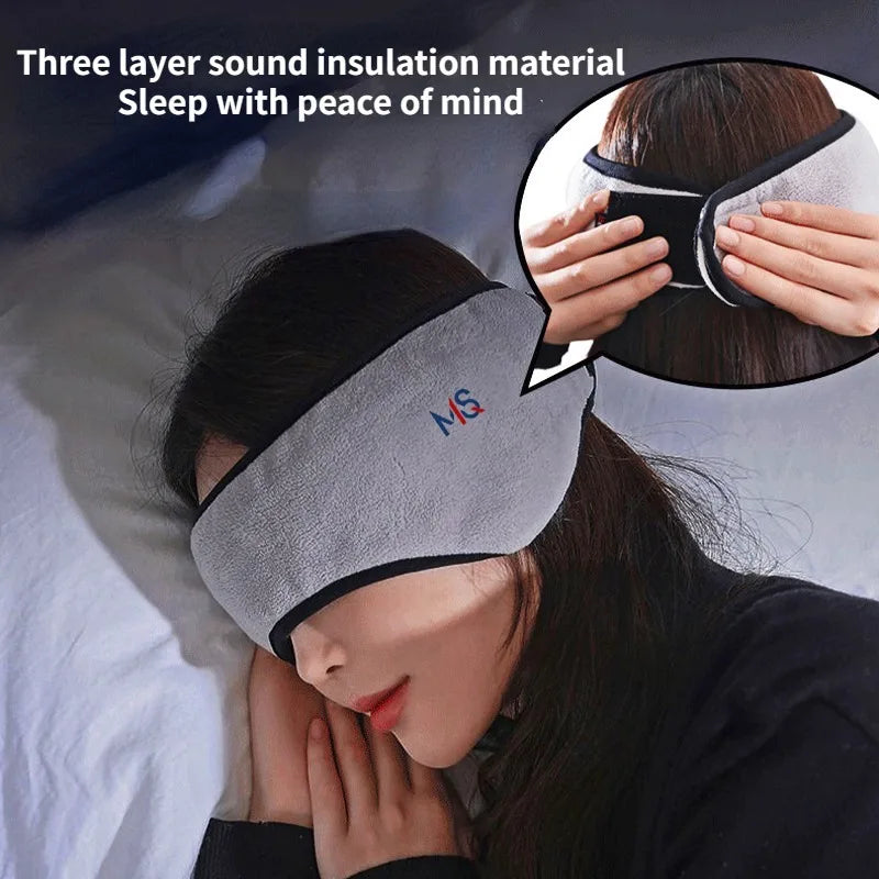 Povei Plush Earmuff Sleep Mask for Women: Cozy Eye Cover & Blindfold