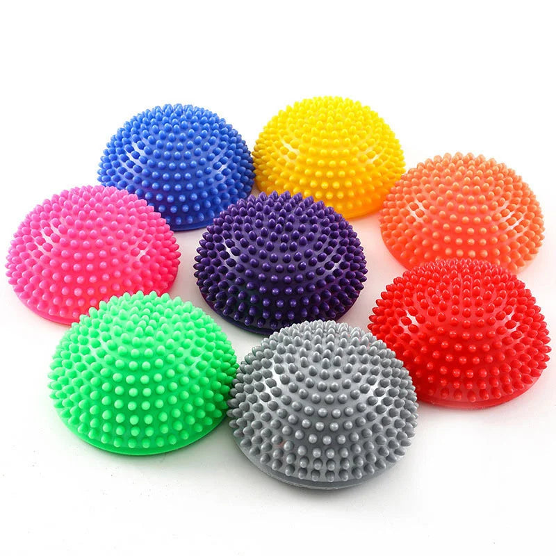 Povei Half Circle Balance Massage Ball for Yoga Fitness and Health