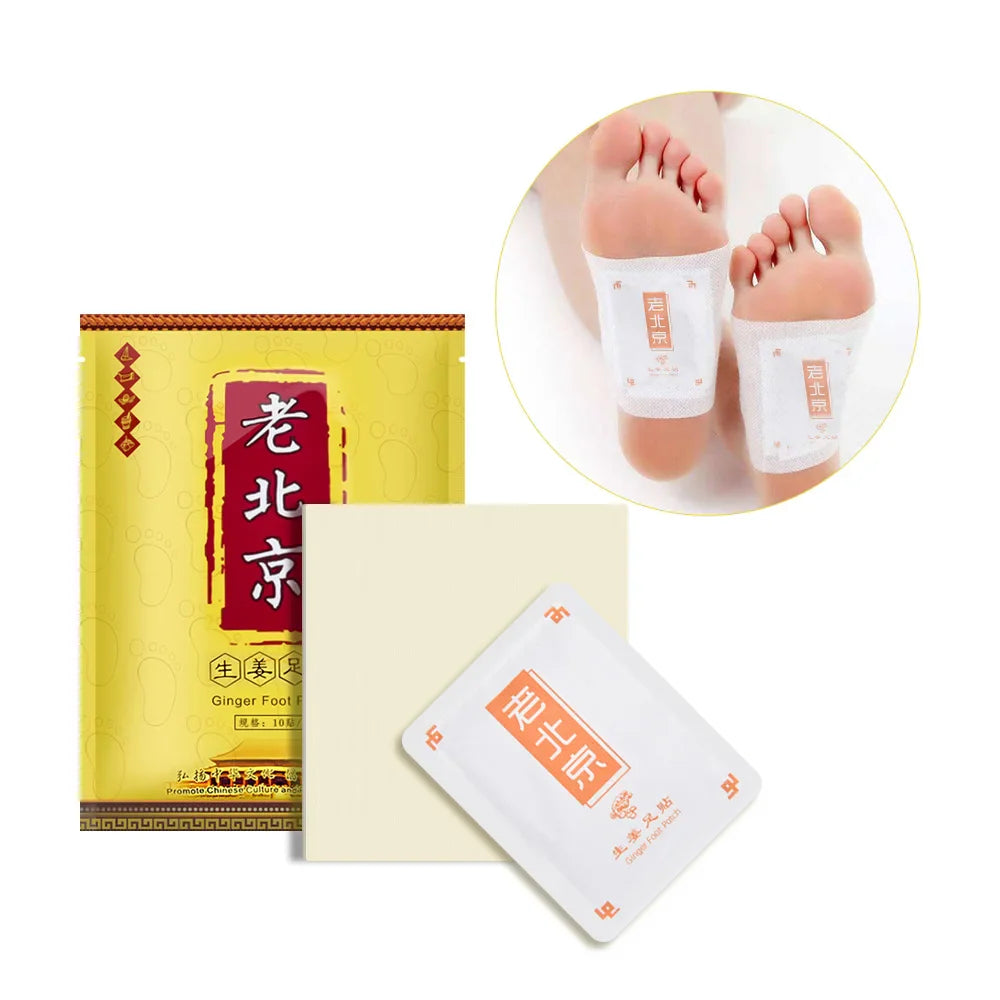 Povei Detox Foot Patches Stress Relief Sleep Herbal Sticker Body Care Tool