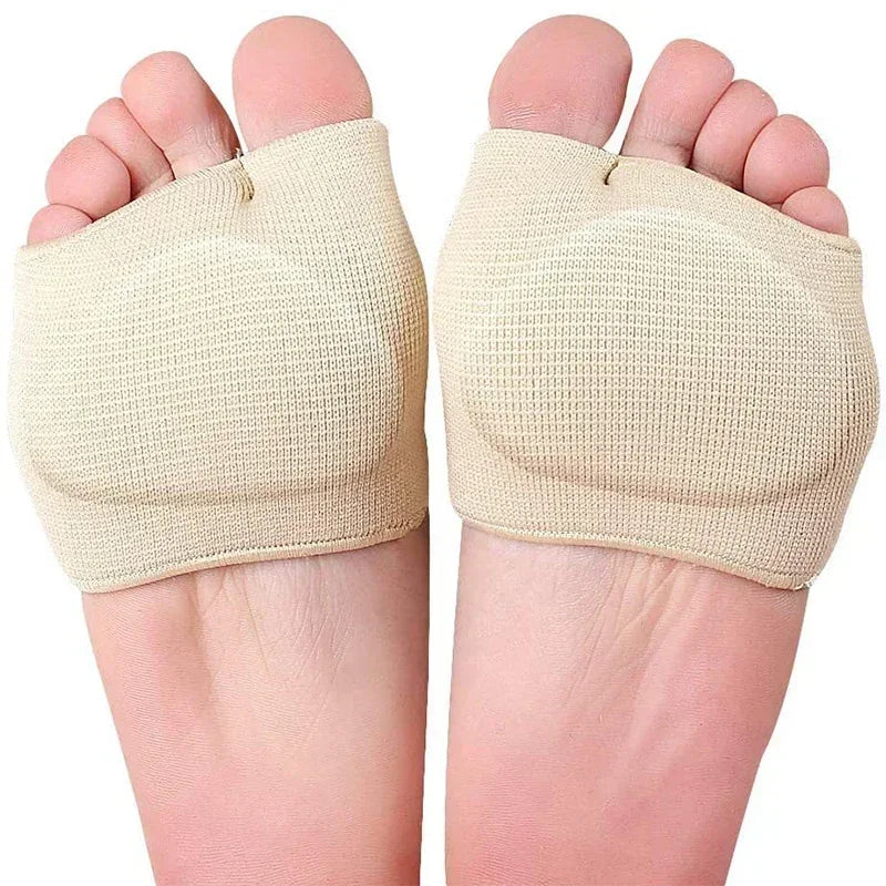 Silicone Metatarsal Sleeve Pads by Povei: Comfortable Toe Bunion Cushion and Forefoot Gel Protection