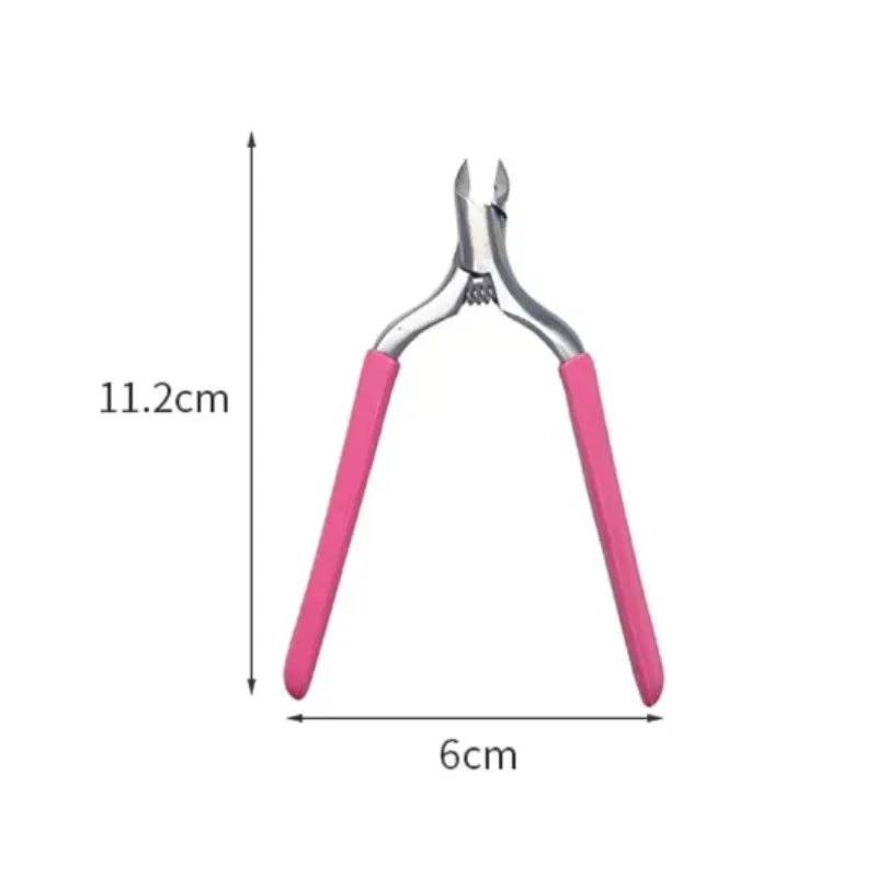 Povei Cuticle Nipper Clipper Ingrown Toenail Scissors Dead Skin Remover Edge Cutter