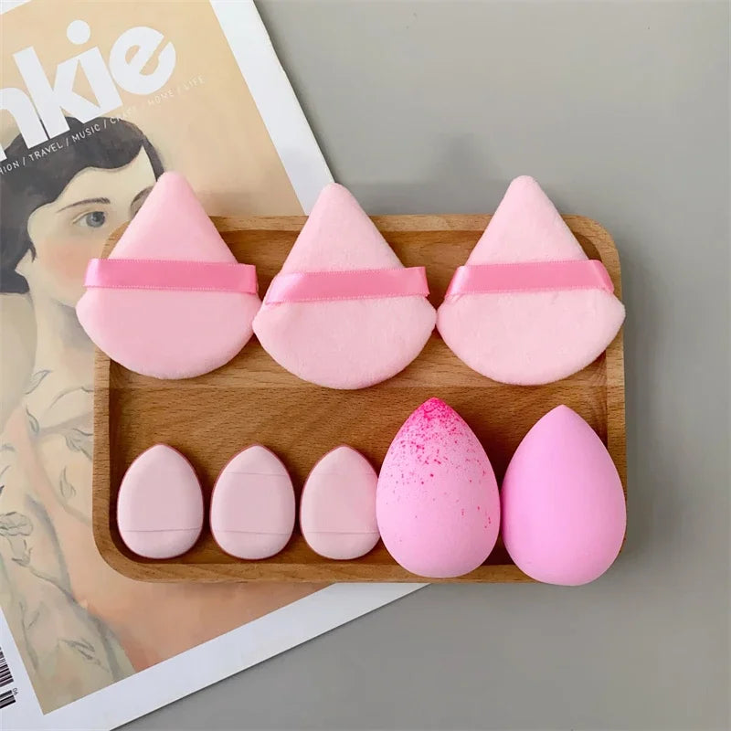 Povei Beauty Blender Set: 8 Pcs Egg-Shaped Makeup Sponges for Flawless Application