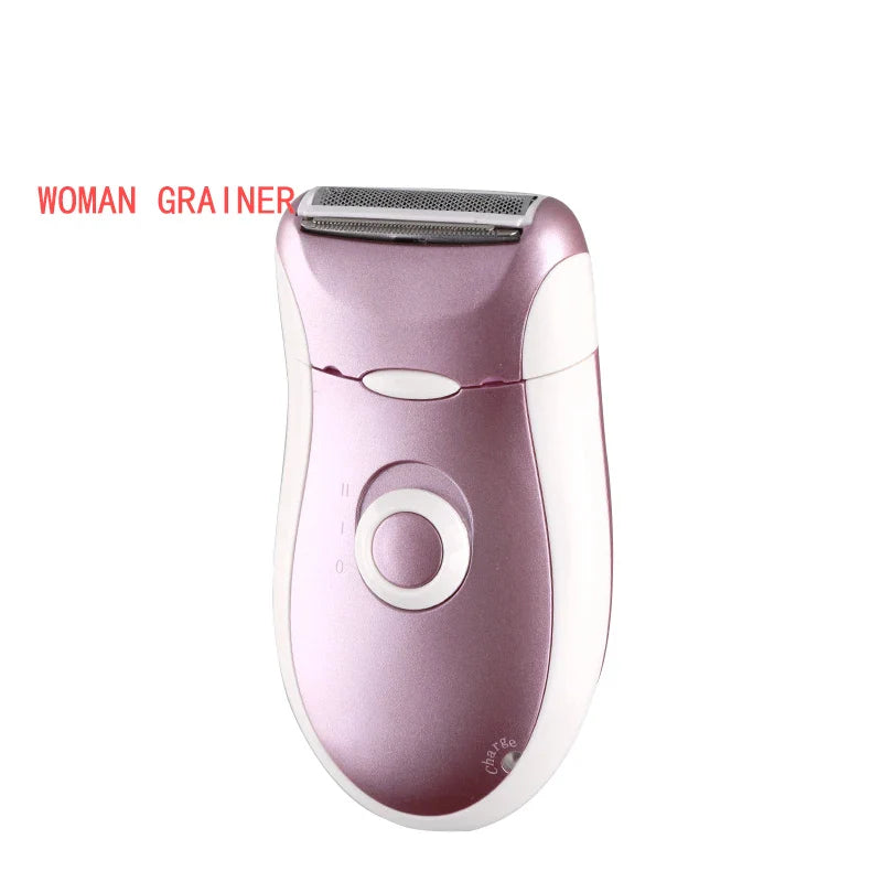 Povei Compact Wet Dry Epilator and Shaver with Bikini Trimmer - Cordless Hair Removal