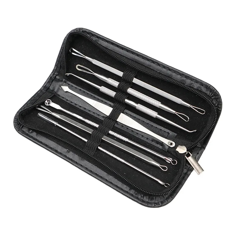 Povei Blackhead Remover Kit with Face Massager