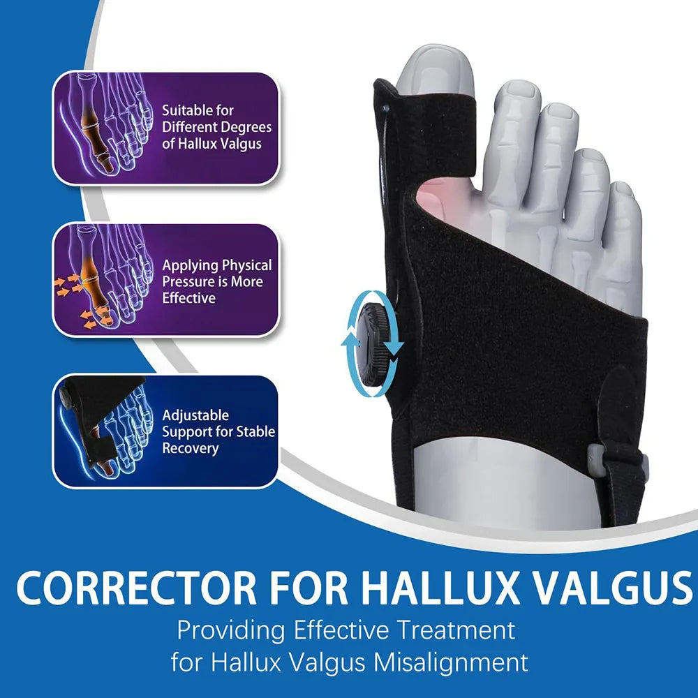 Povei Hallux Valgus Big Toe Corrector Orthopedic Bunion Splint Foot Pain Relief