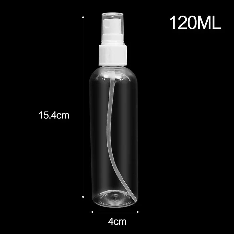 Povei 10-250ml Transparent Refillable Mist Spray Bottle for Perfume & Essential Oils