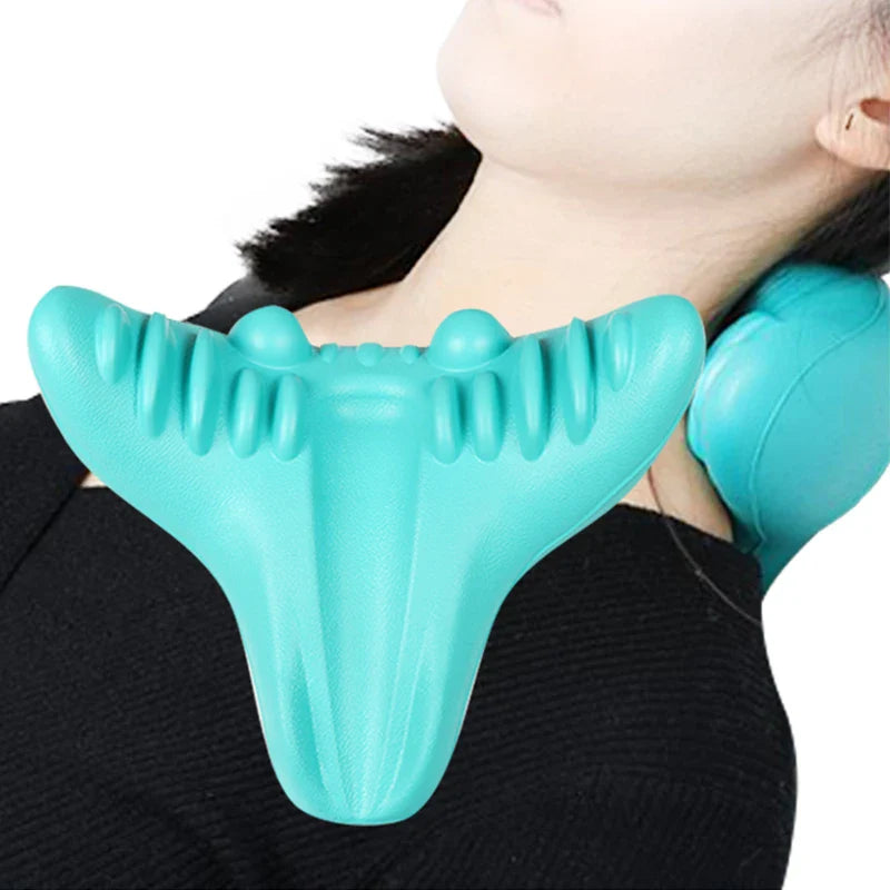 Povei Cervical Massage Pillow: Portable Neck Support for Office Workers & Better Sleep