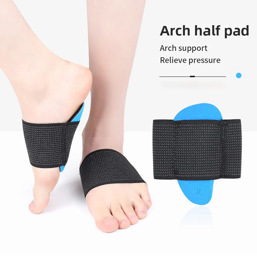 Povei Arch Pad Support Insoles for Flat Foot Correction & Plantar Fasciitis Pain Relief