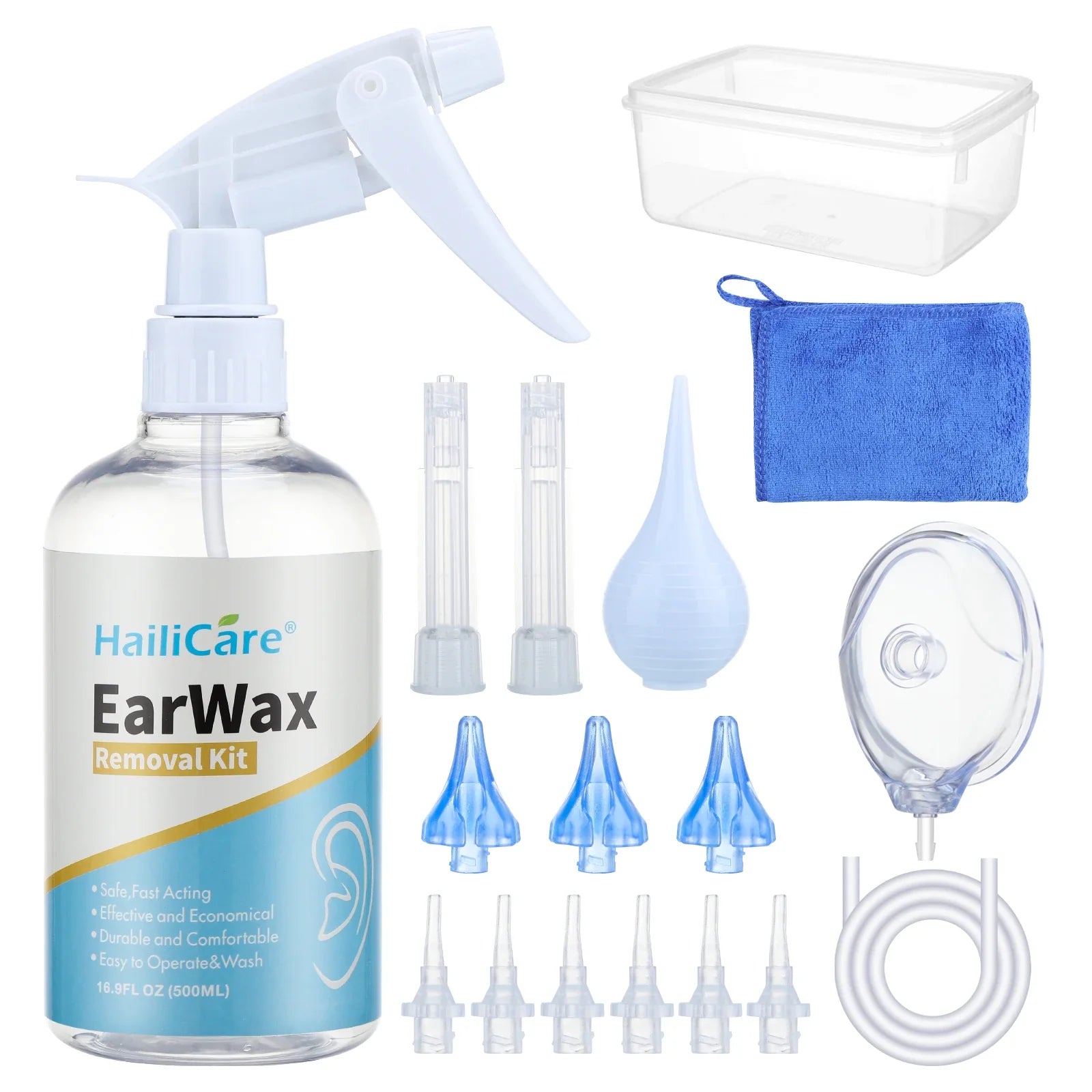 Povei Ear Cleaner Kit: Upgraded Water Irrigator for Adults & Kids