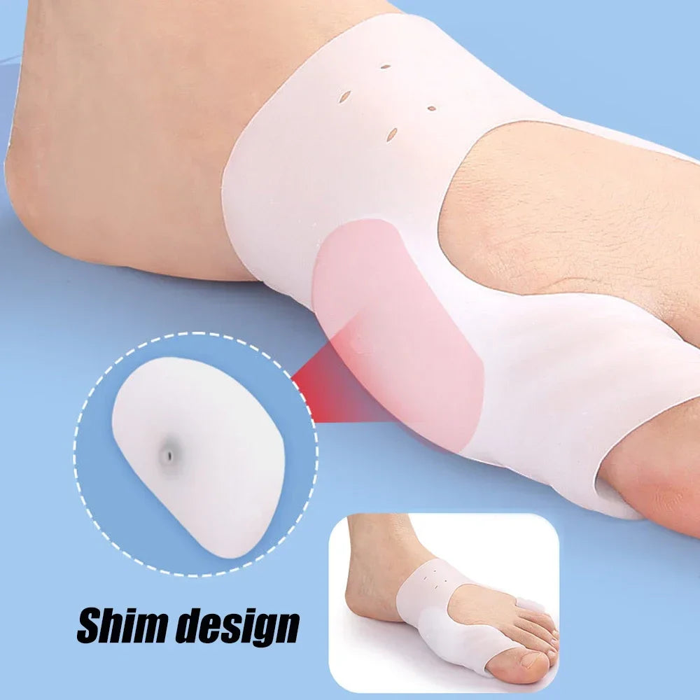 Povei Bunion Corrector & Toe Separator for Hallux Valgus Correction & Hammer Toe Straightener