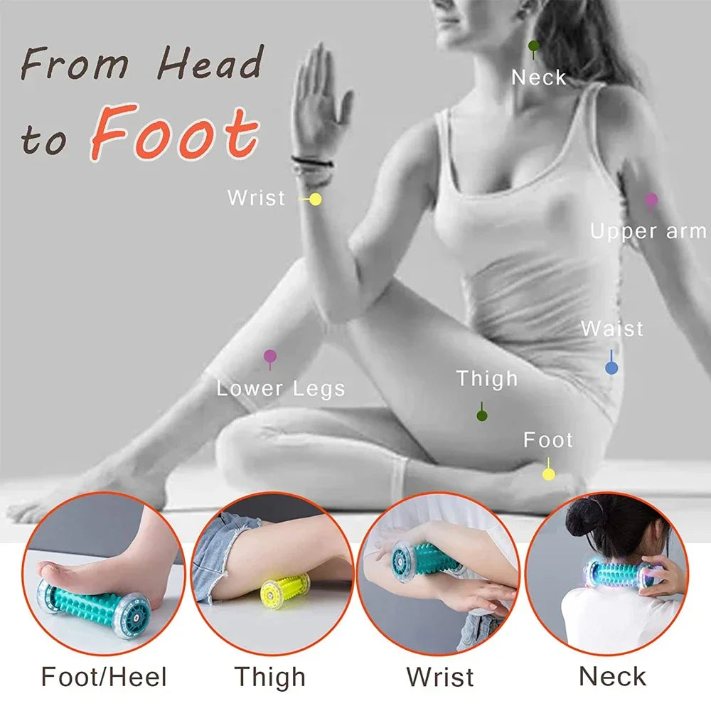 Povei Foot Massager Roller Set for Yoga and Muscle Relaxation