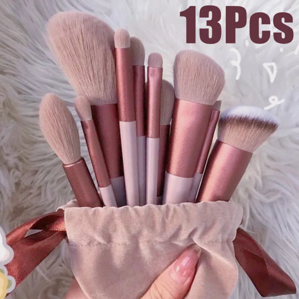 Povei 13-Piece Makeup Brush Set Beauty Tools