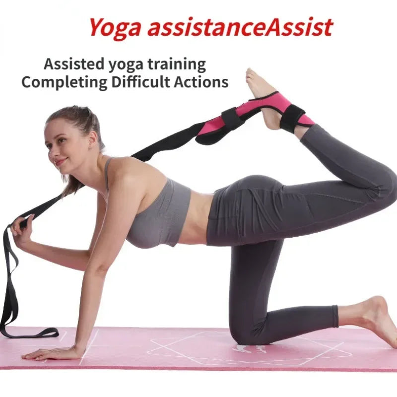 Povei Yoga Leg Stretch Band for Flexibility & Rehabilitation Fitness