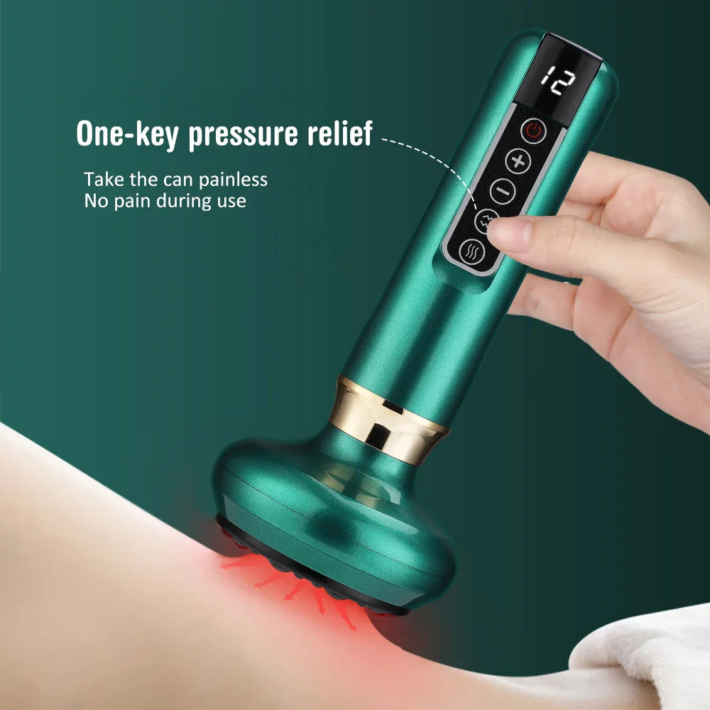 Povei Electric Cupping Massager for Slimming and Anti-Cellulite Therapy