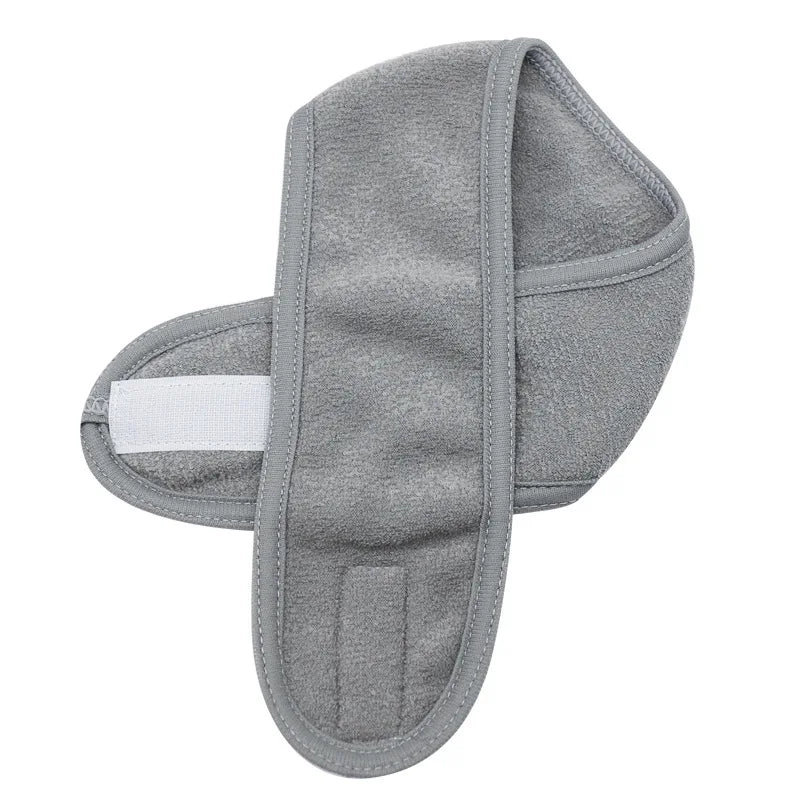 Povei Adjustable Spa Facial Headband - Soft Toweling Hairband for Makeup and Face Washing