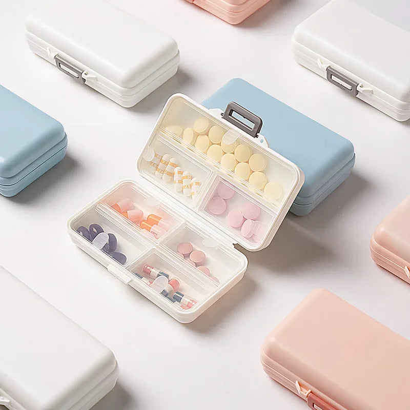 Povei Weekly Pill Case Organizer for Easy Medication Management